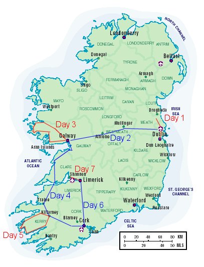 Ireland map